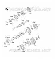 TRANSMISSION pour Kawasaki KX500 1994
