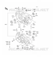 CARTER MOTEUR(S) pour Kawasaki KX500 1995
