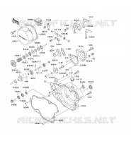 COUVERCLES MOTEUR pour Kawasaki KX500 1995
