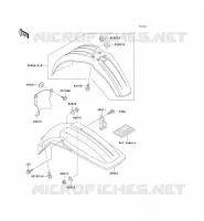 GARDE BOUE pour Kawasaki KX500 1995