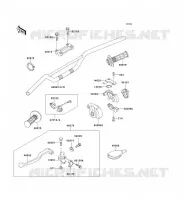 GUIDON pour Kawasaki KX500 1995