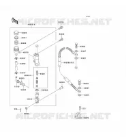 MAITRE CYLINDRE ARRI&Egrave;RE pour Kawasaki KX500 1995