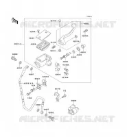MAITRE CYLINDRE AV pour Kawasaki KX500 1995