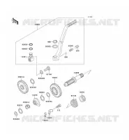 MECANISME DE KICK pour Kawasaki KX500 1995