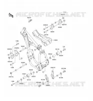 PIECE DE CADRE (COUVERTURE) pour Kawasaki KX500 1995