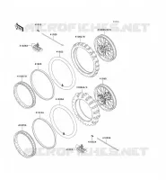 PNEUS pour Kawasaki KX500 1995