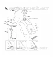 RESERVOIR CARBURANT pour Kawasaki KX500 1995
