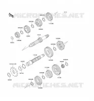 TRANSMISSION pour Kawasaki KX500 1995