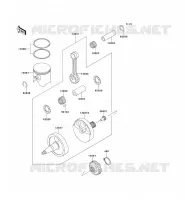 VILEBREQUIN/PISTON pour Kawasaki KX500 1995