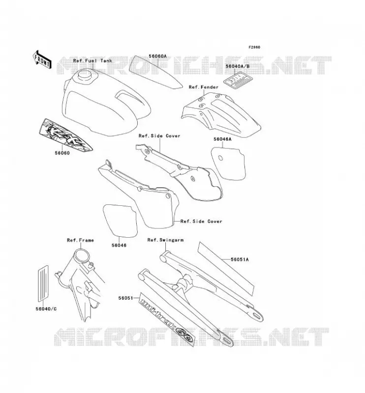 LABEL Kawasaki TOUT-TERRAIN 60 1994 KX60  KX60-B10