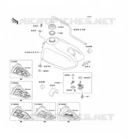 RESERVOIR CARBURANT pour Kawasaki KX60 1998
