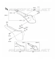 CACHE LAT&Eacute;RAL pour Kawasaki KX60 1998