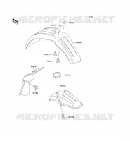 GARDE BOUE pour Kawasaki KX60 1998