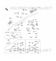 GUIDON pour Kawasaki KX60 1998