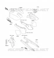 LABEL pour Kawasaki KX60 1998