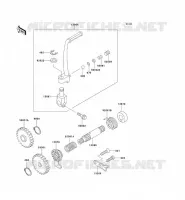 MECANISME DE KICK pour Kawasaki KX60 1998