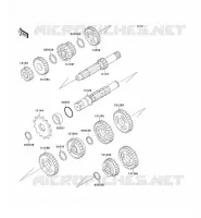 TRANSMISSION pour Kawasaki KX60 1998