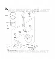 VILEBREQUIN/PISTON pour Kawasaki KX60 1998