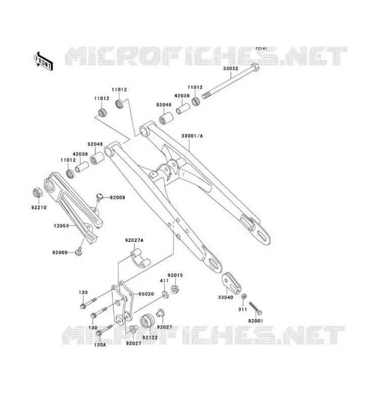 BRAS OSCILLANT Kawasaki TOUT-TERRAIN 60 2000 KX60  KX60-B16
