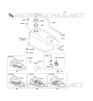 RESERVOIR CARBURANT pour Kawasaki KX60 2001