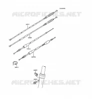 CABLES pour Kawasaki KX60 1986