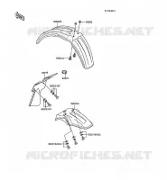 GARDE BOUE pour Kawasaki KX60 1986