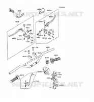 GUIDON pour Kawasaki KX60 1986