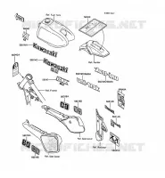 LABEL pour Kawasaki KX60 1986