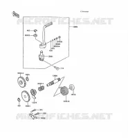 MECANISME DE KICK pour Kawasaki KX60 1986