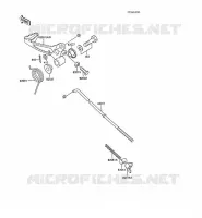 PEDALE DE FREIN pour Kawasaki KX60 1986