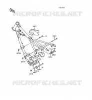 PIECE DE CADRE (COUVERTURE) pour Kawasaki KX60 1986