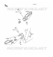REPOSE PIED pour Kawasaki KX60 1986