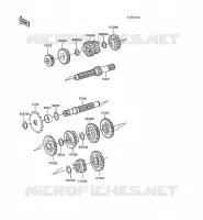 TRANSMISSION pour Kawasaki KX60 1986