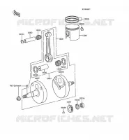 VILEBREQUIN/PISTON pour Kawasaki KX60 1986