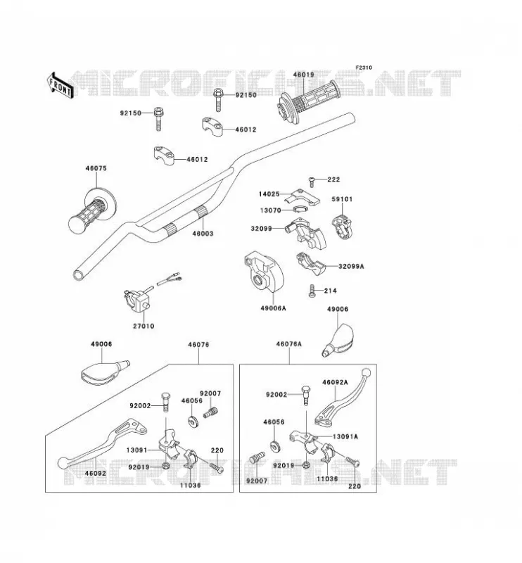 GUIDON Kawasaki TOUT-TERRAIN 60 1991 KX60  KX60-B7