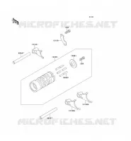 BARILLET/FOURCHETTE pour Kawasaki KX60 1991