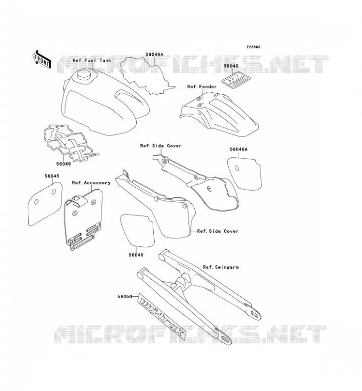 LABEL Kawasaki TOUT-TERRAIN 60 1991 KX60  KX60-B7