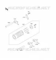 BARILLET/FOURCHETTE pour Kawasaki KX60 1992