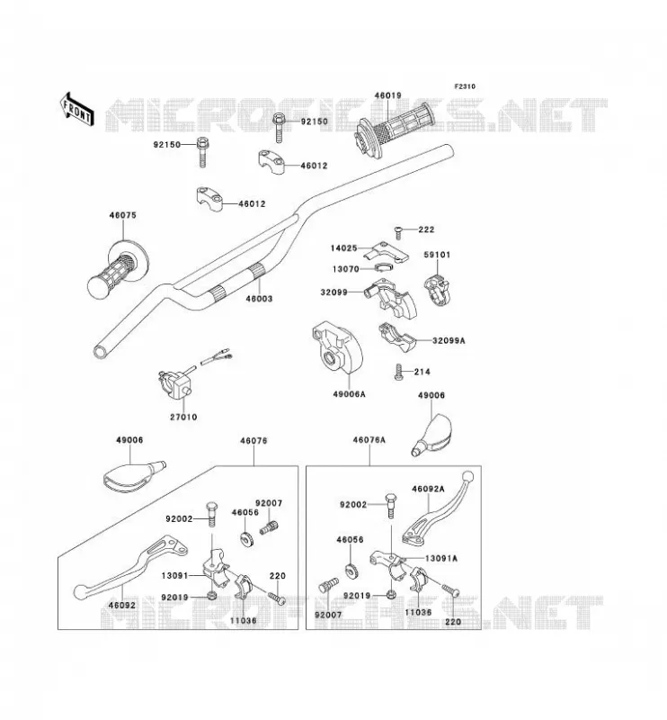 GUIDON Kawasaki TOUT-TERRAIN 60 1992 KX60  KX60-B8