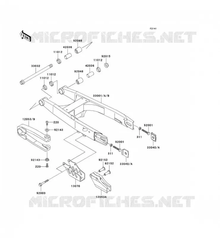 BRAS OSCILLANT Kawasaki TOUT-TERRAIN 65 2001 KX65  KX65-A2
