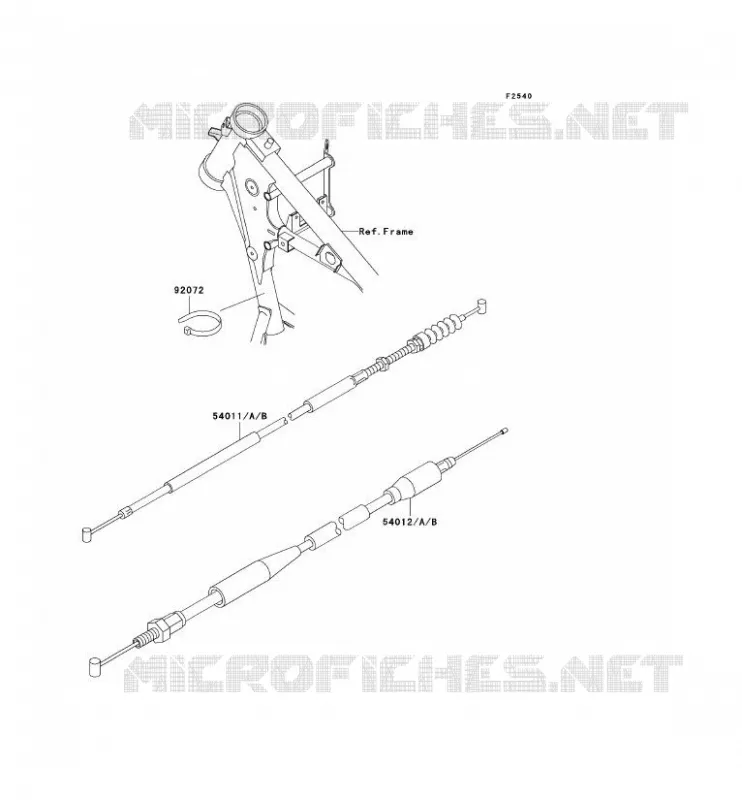 CABLES Kawasaki TOUT-TERRAIN 65 2003 KX65  KX65-A4