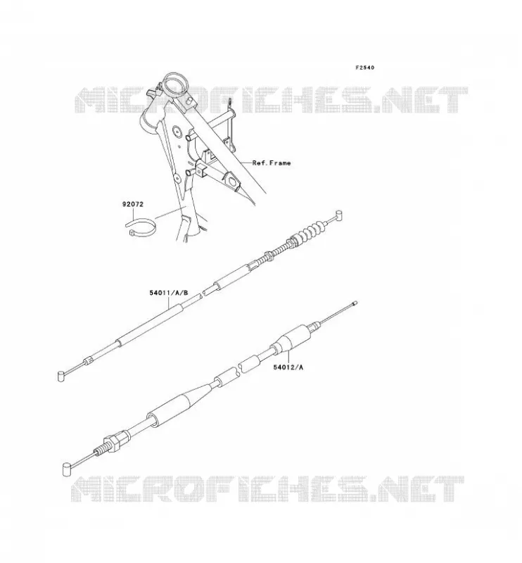 CABLES Kawasaki TOUT-TERRAIN 65 2003 KX65  KX65-A4