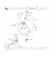 RESERVOIR CARBURANT pour Kawasaki KX65 2004