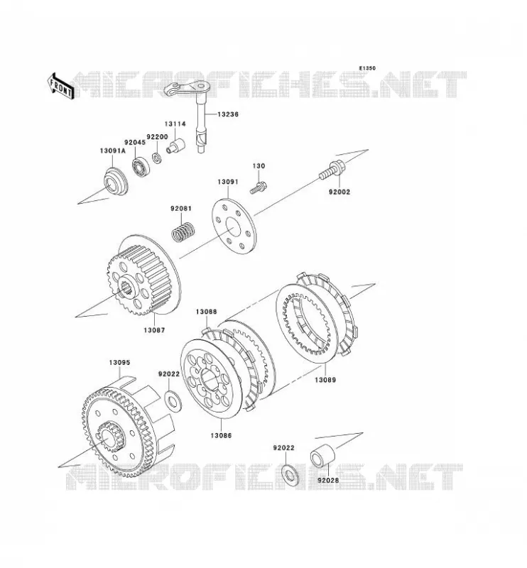 EMBRAYAGE Kawasaki TOUT-TERRAIN 65 2005 KX65  KX65-A6