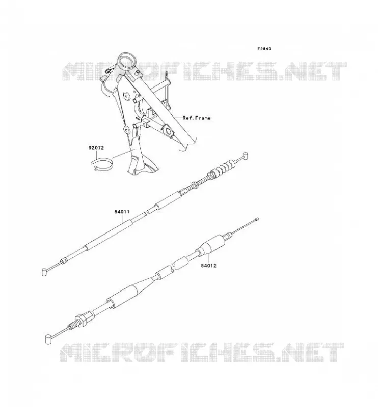 CABLES Kawasaki TOUT-TERRAIN 65 2007 KX65  KX65A7F