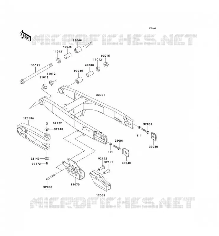 BRAS OSCILLANT Kawasaki TOUT-TERRAIN 65 2007 KX65  KX65A7F