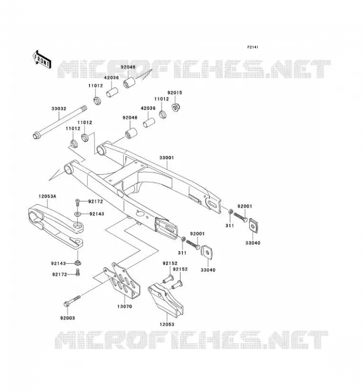 BRAS OSCILLANT Kawasaki TOUT-TERRAIN 65 2008 KX65  KX65A8F