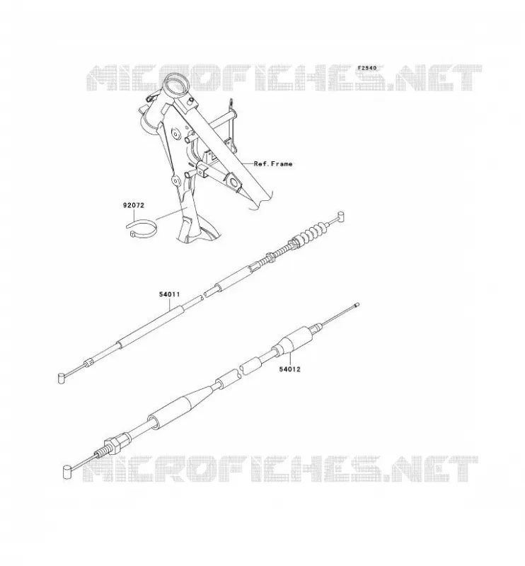 CABLES Kawasaki TOUT-TERRAIN 65 2009 KX65  KX65A9F