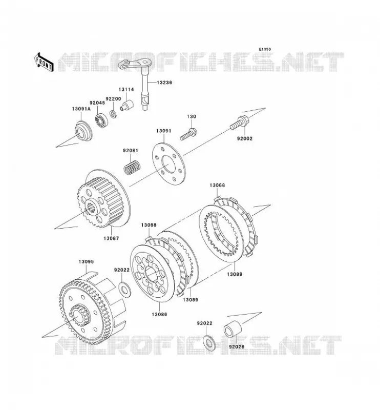 EMBRAYAGE Kawasaki TOUT-TERRAIN 65 2009 KX65  KX65A9F