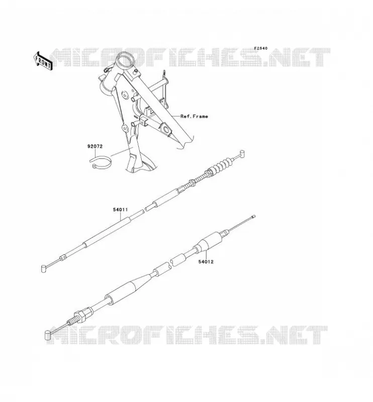 CABLES Kawasaki TOUT-TERRAIN 65 2011 KX65  KX65ABF